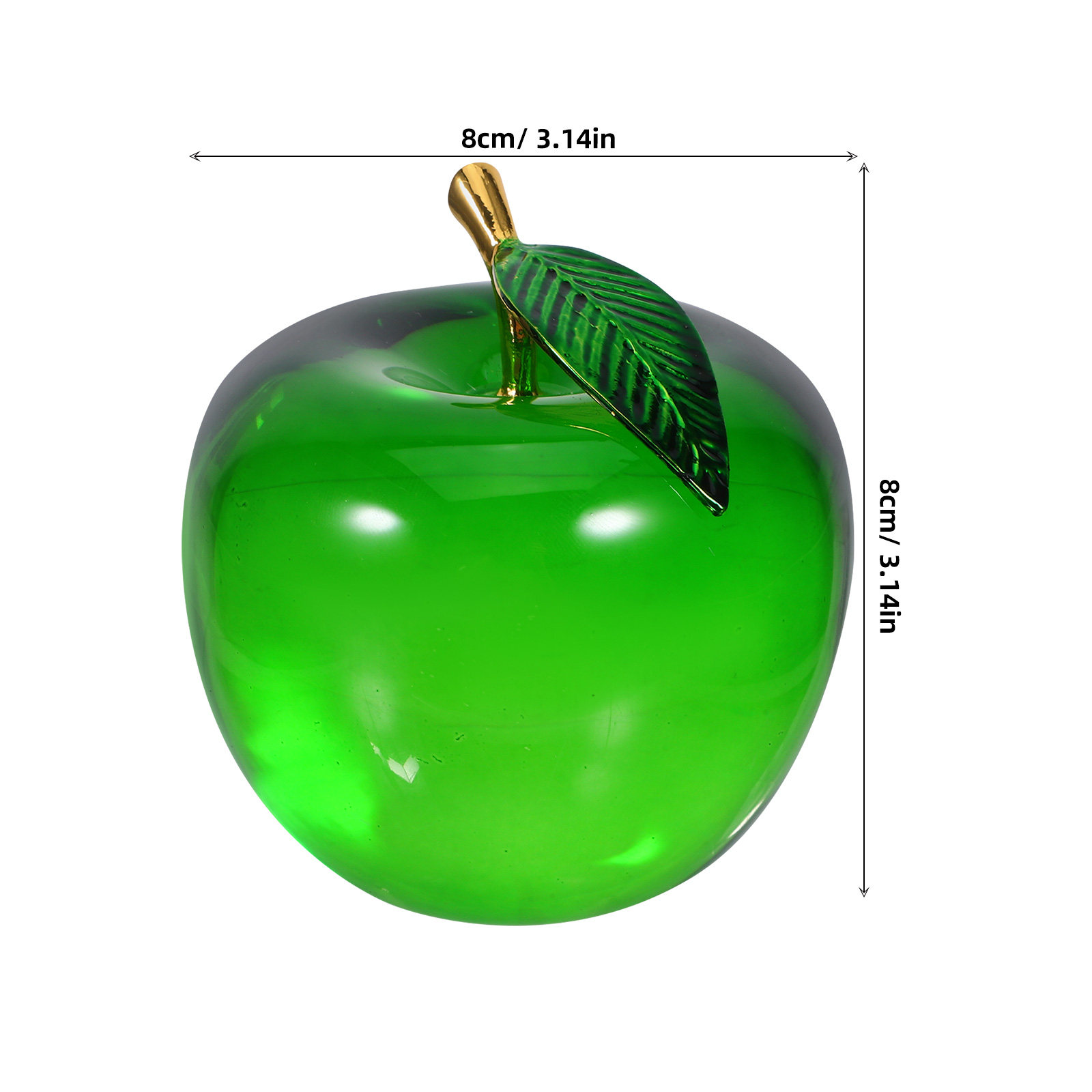 Decoración de manzanas, pequeñ - Paper Weight Crystal reseña y precio