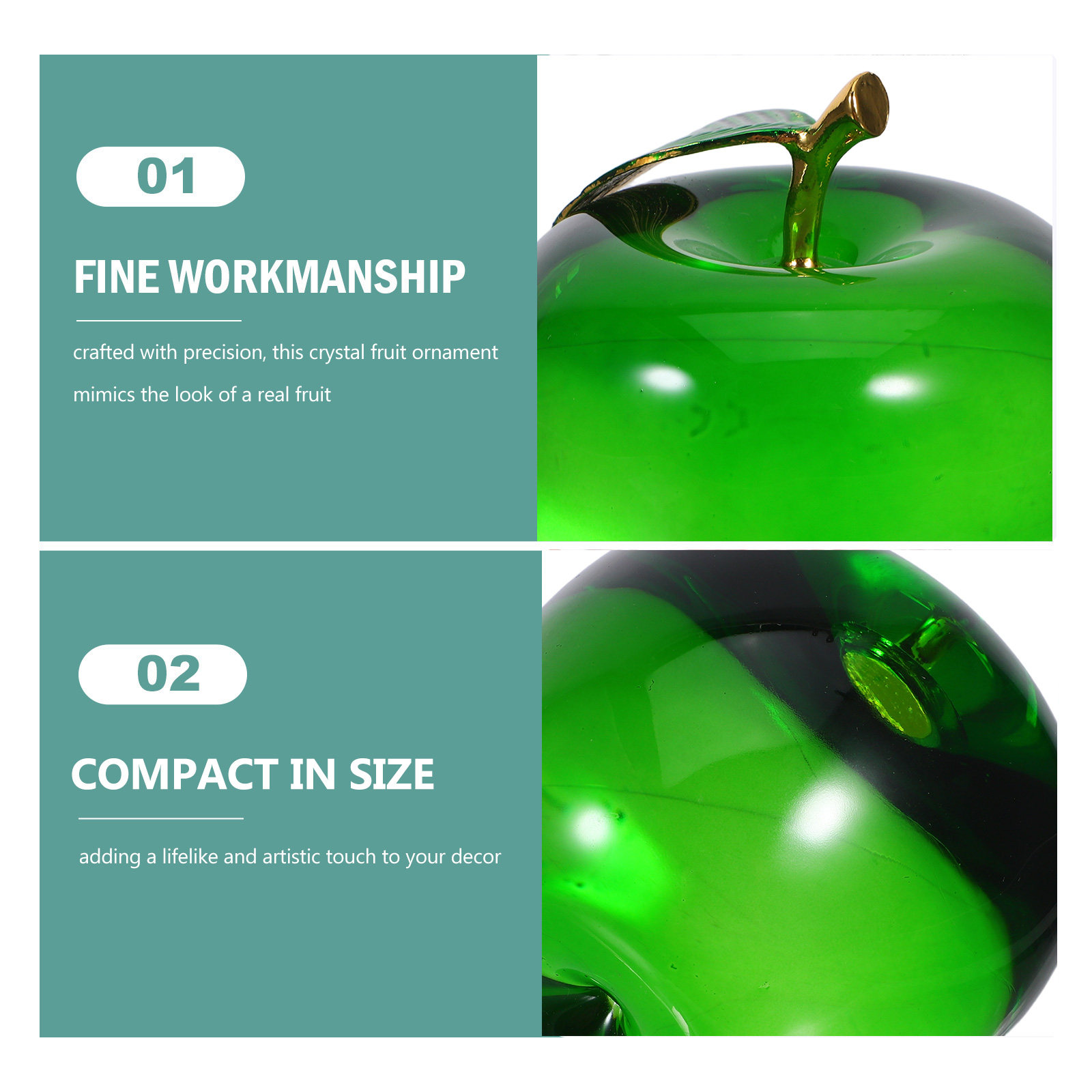 Decoración de manzanas, pequeñ - Paper Weight Crystal reseña y precio
